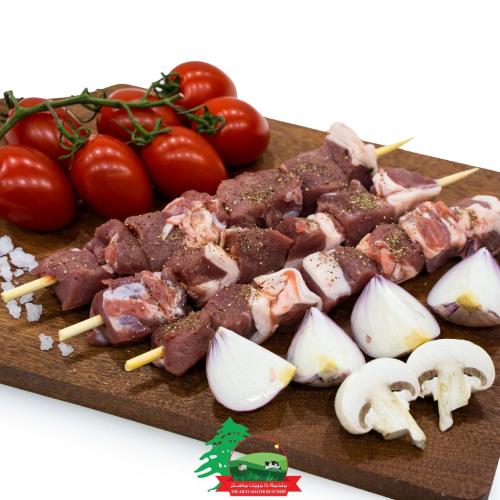 Lamb Tenderloin with Fat Skewers